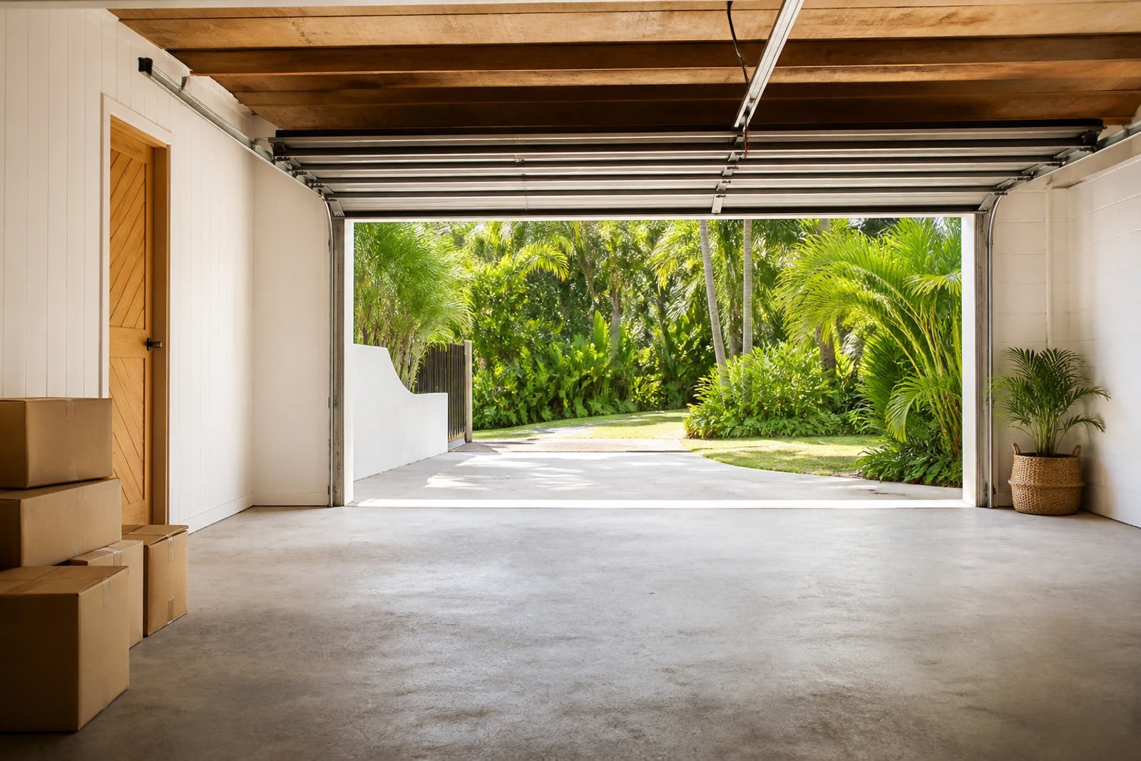 Garage swept clean after a Ballina rubbish removal job